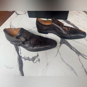 Size 13 Magnanni double monk strap.